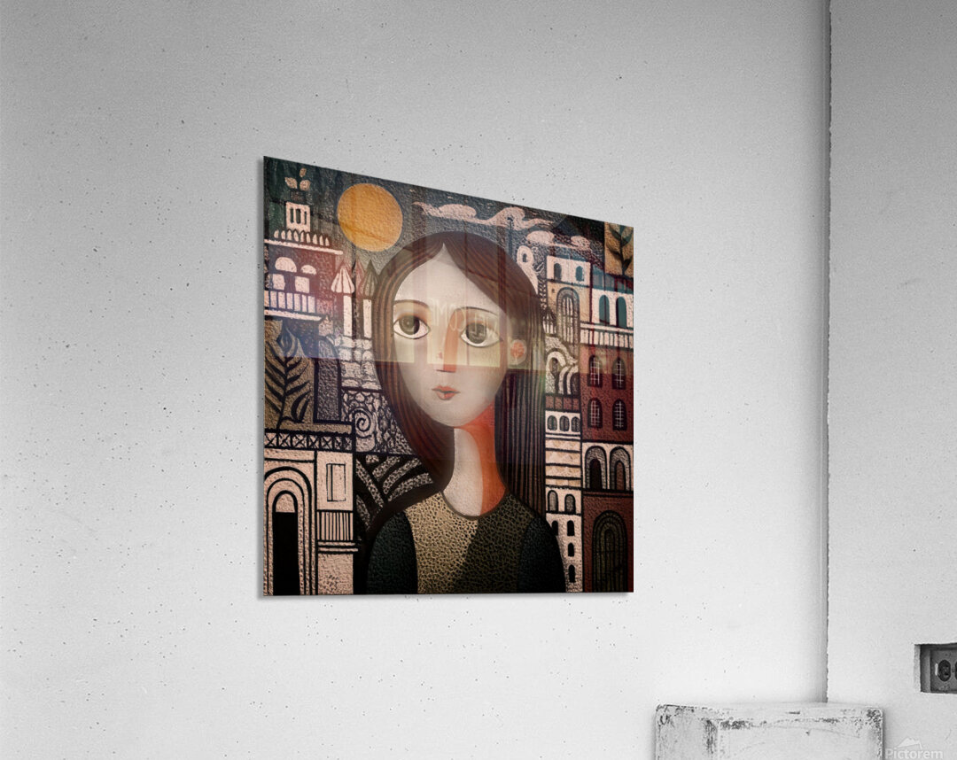 The City Within Her Acrylic Print