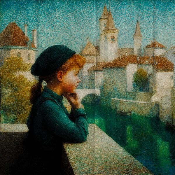 Through Her Eyes a Painted City Print