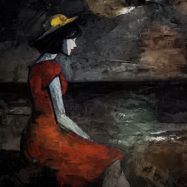 Stillness in Scarlet Print