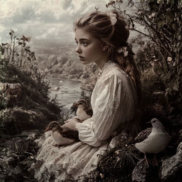 The Girl Who Spoke to Birds Print