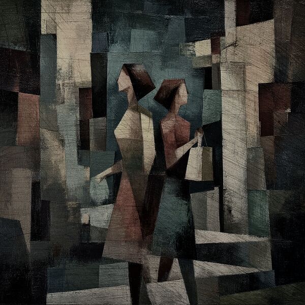 Shopping in Silence Print