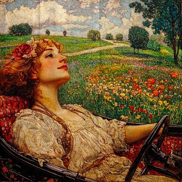 Through Dreams and Wildflowers Print