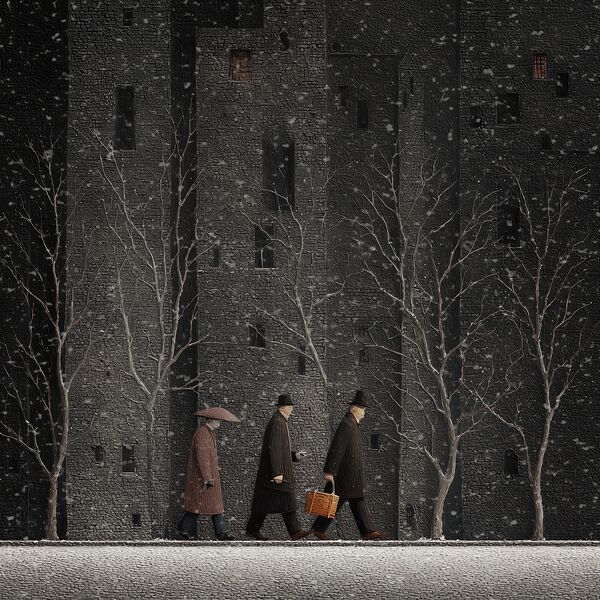 Frost on Barren Limbs Print