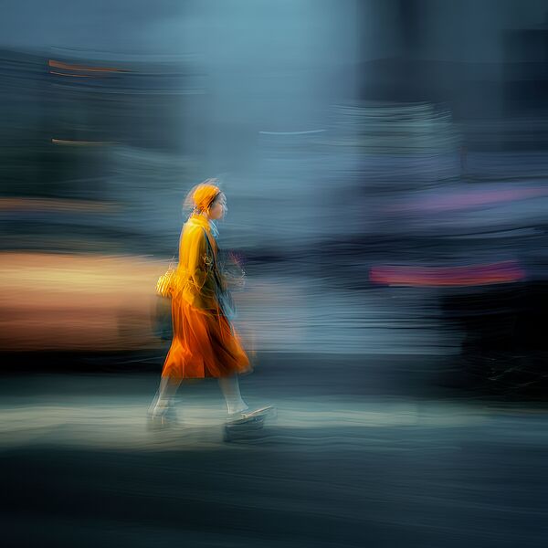 Amber on the Move Print