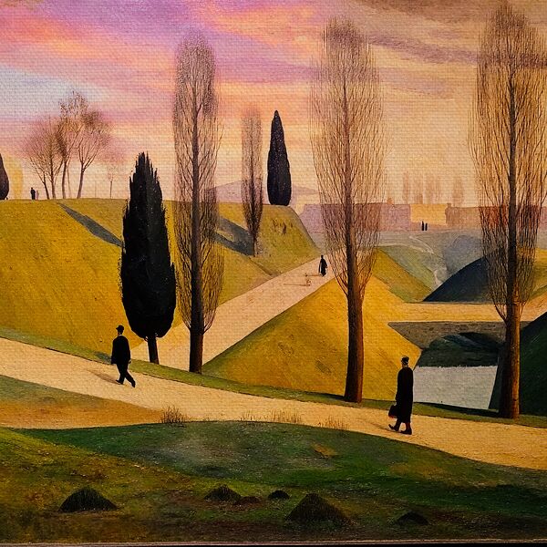 Where Shadows Walk Gently Print