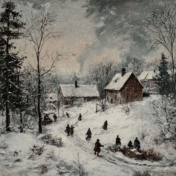 Frozen Village Comes to Life Print