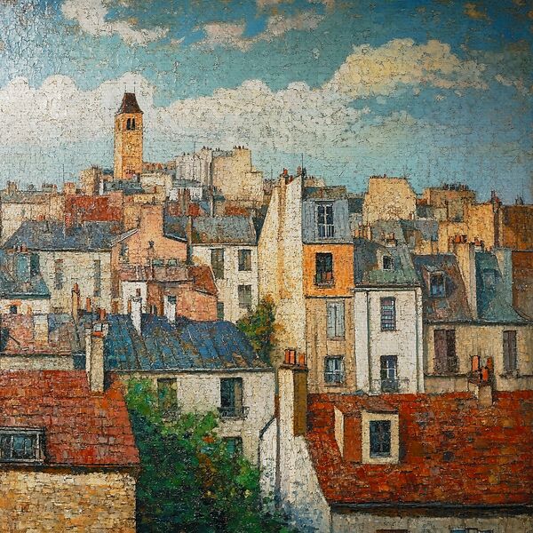 A Symphony of Rooftops Print