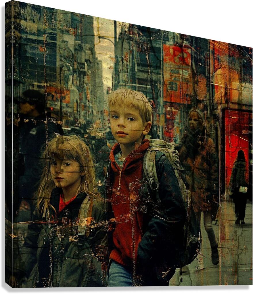 Ghosts in the Streets Canvas Print