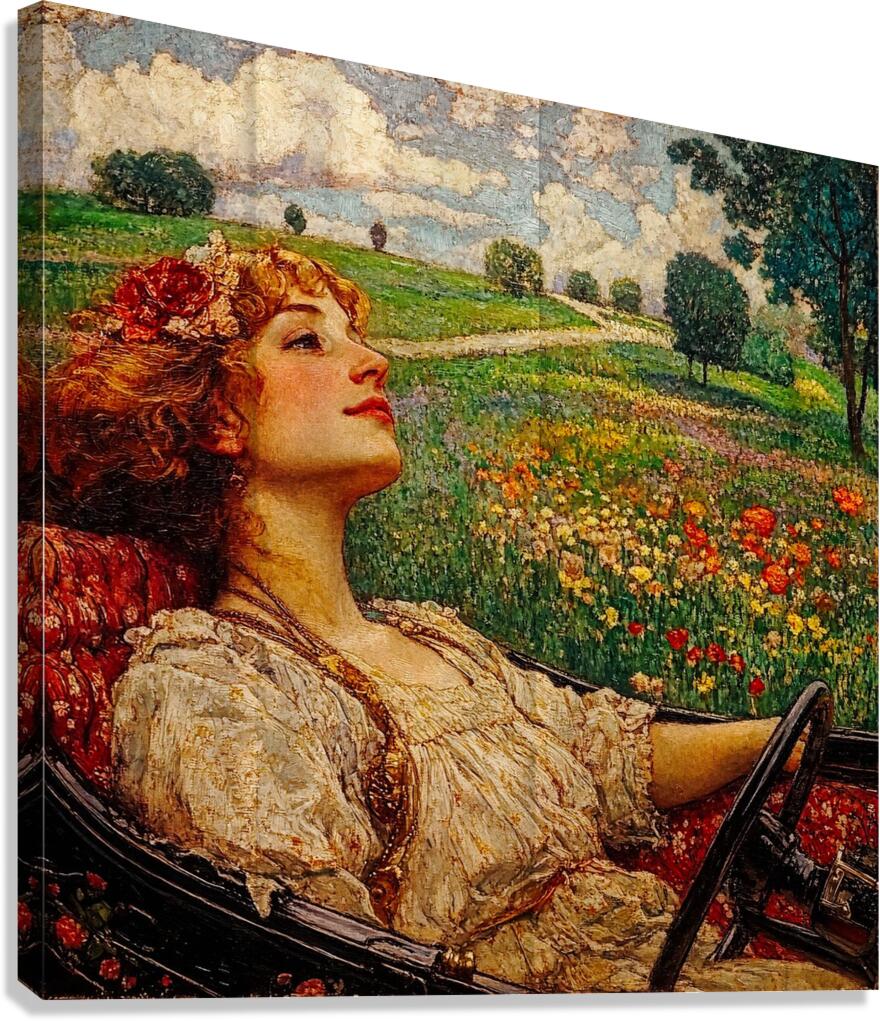 Through Dreams and Wildflowers Canvas Print