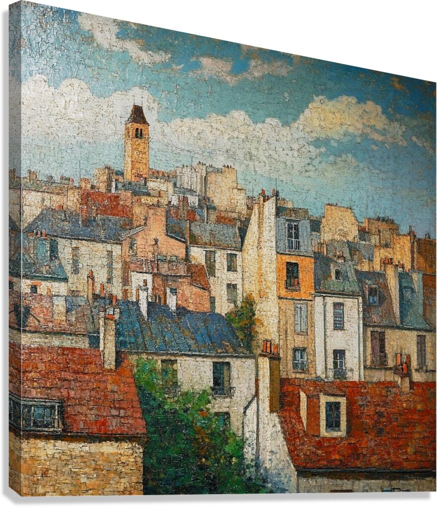 A Symphony of Rooftops Canvas Print