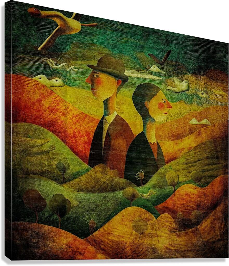 Melancholy in Full Color Canvas Print