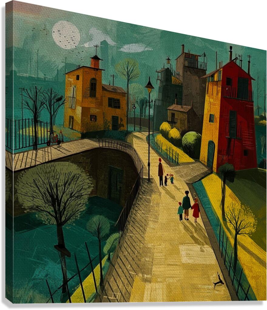 Where Children Lead the Way Canvas Print