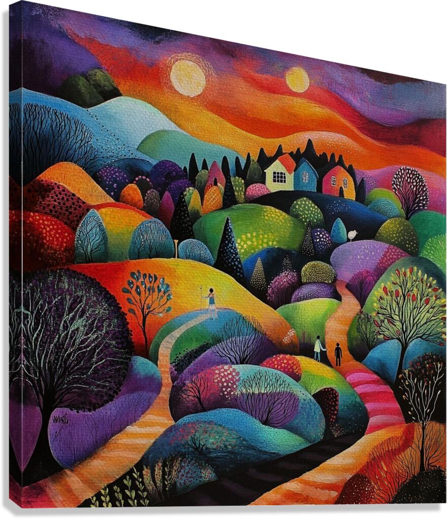 Valley of Two Suns Canvas Print