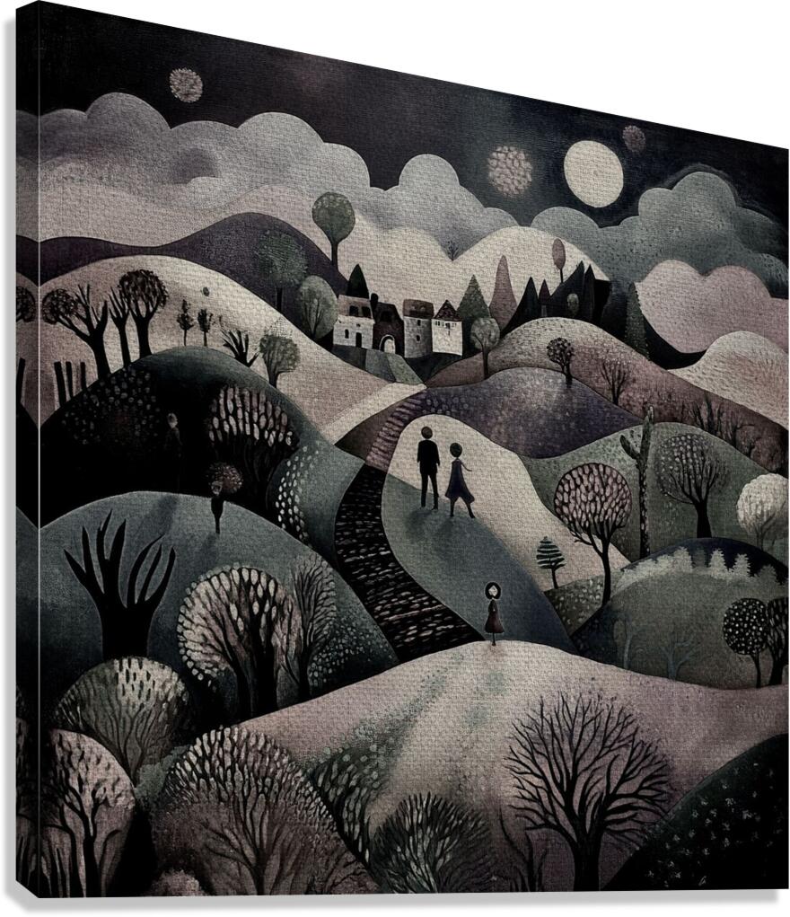 When Shadows Wander Canvas Print