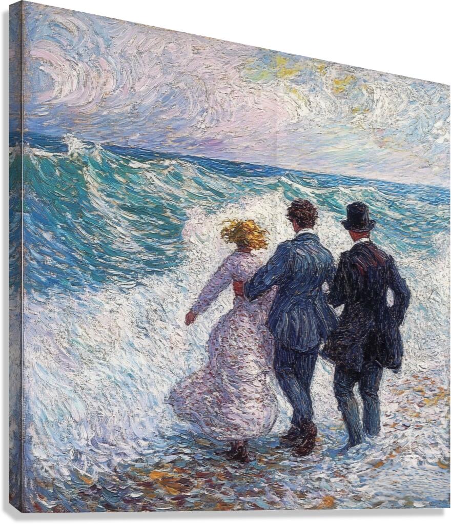 Through Painted Oceans Canvas Print