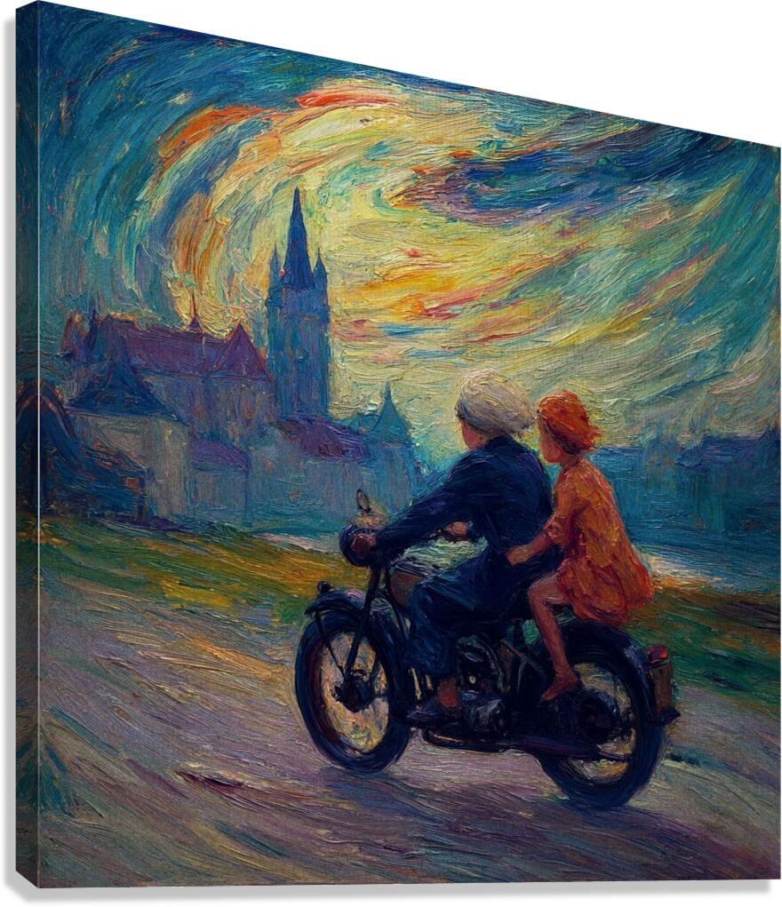 On Painted Roads Canvas Print