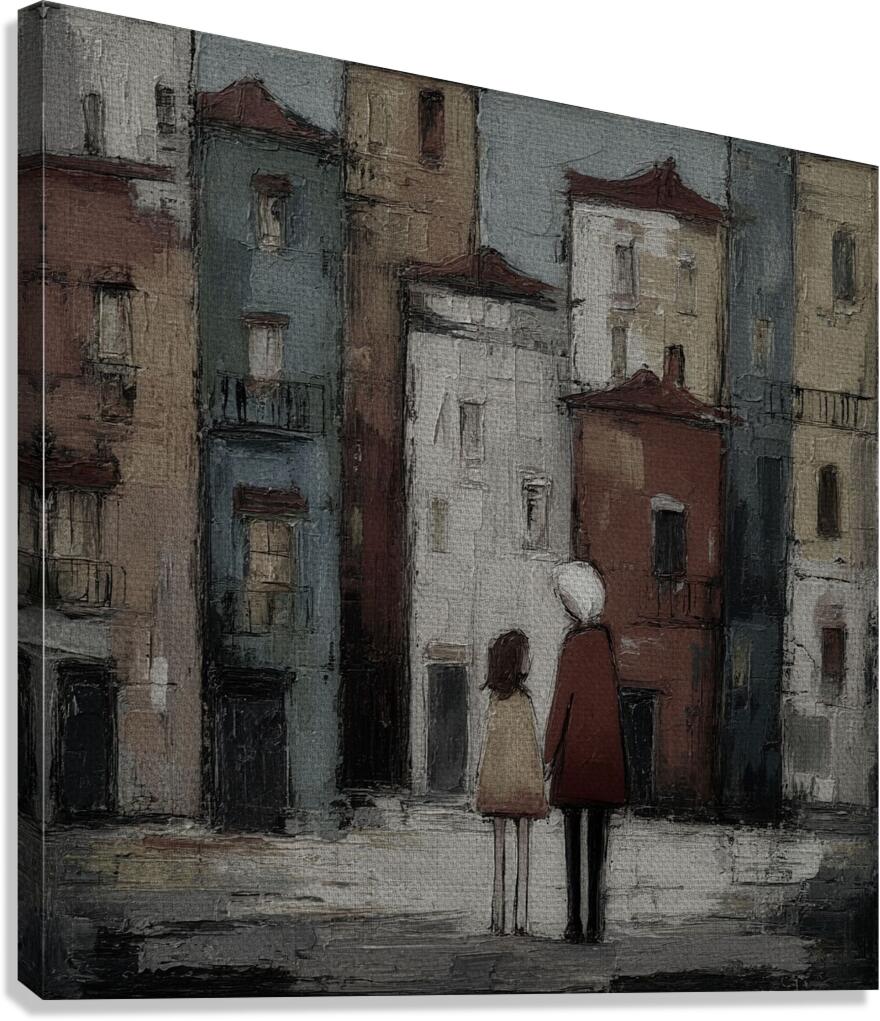 Holding Hands with Time Canvas Print