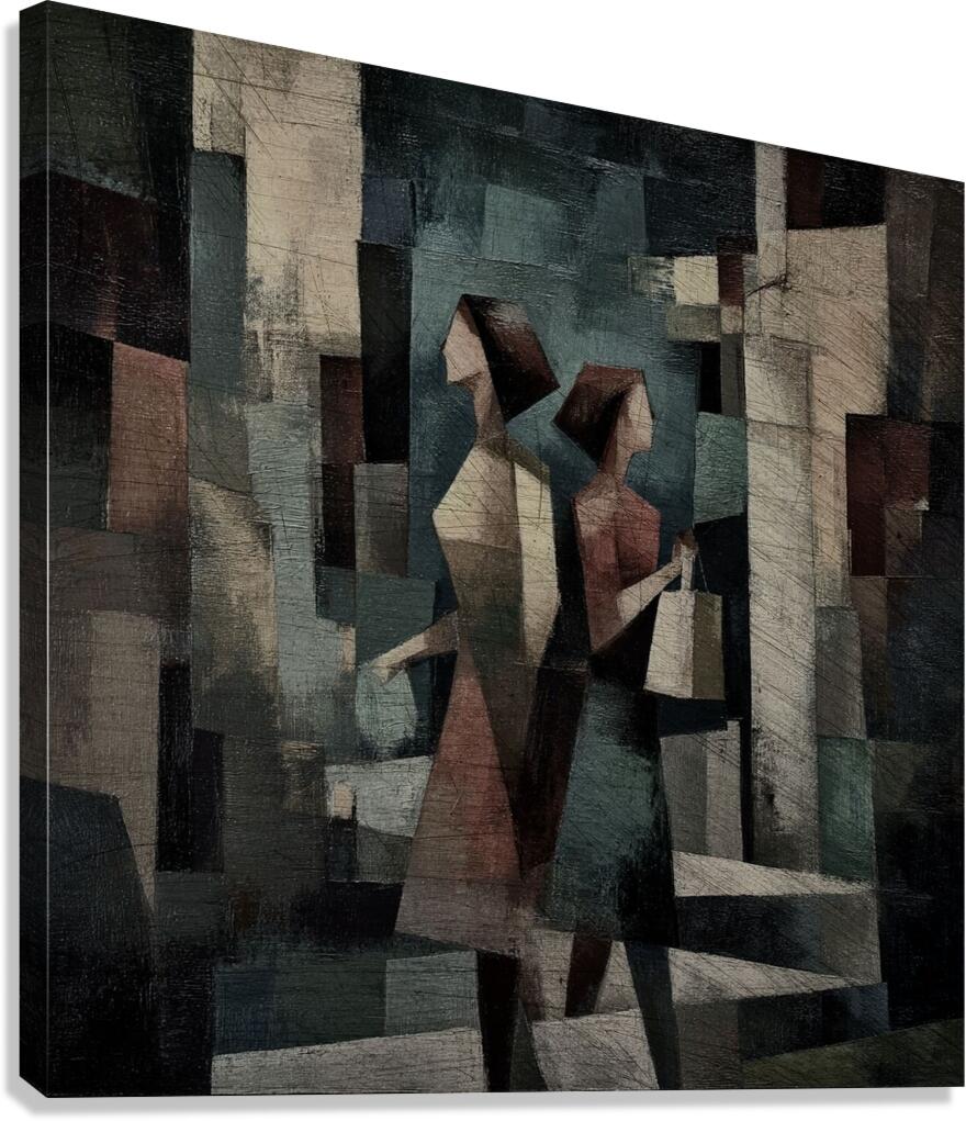 Shopping in Silence Canvas Print