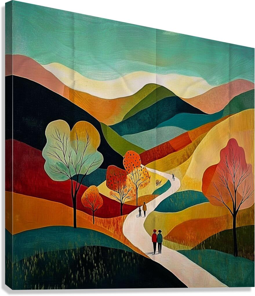 Where the Colors Lead Canvas Print