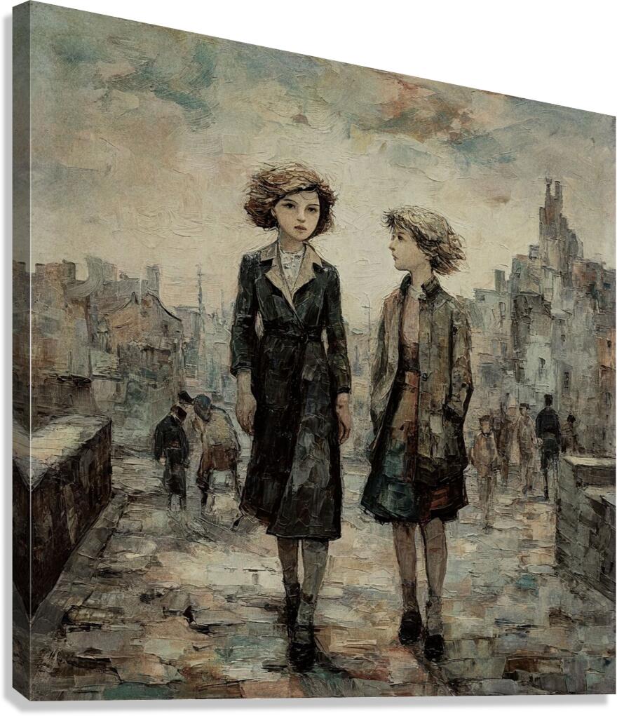 Silent Sisters Canvas Print