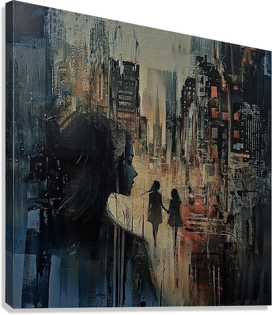 Silhouettes of Us Canvas Print