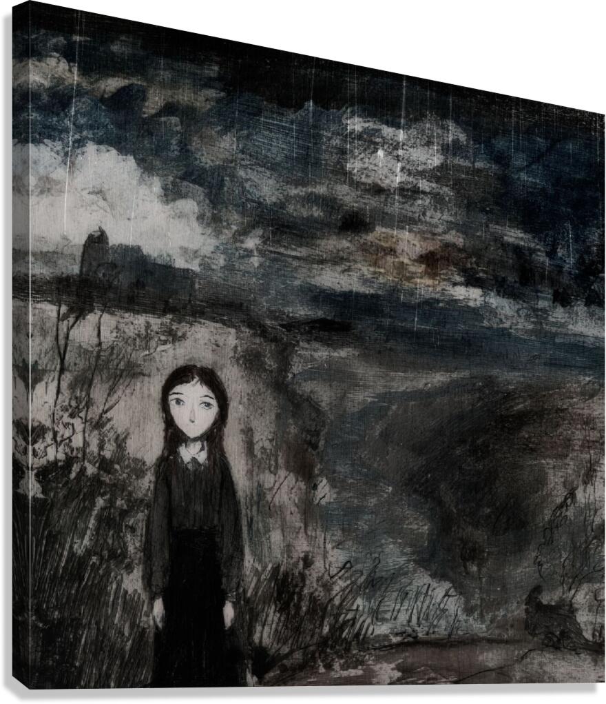 Girl at the Edge Canvas Print