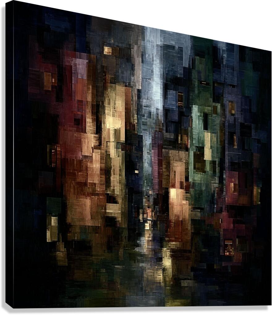 Midnight Through the Cracks Canvas Print