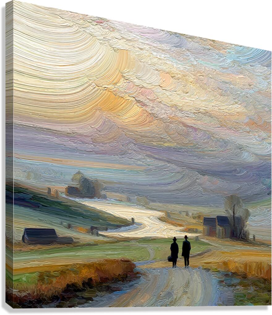 Beneath Painted Skies Canvas Print