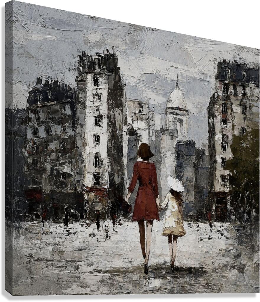 Crimson and Cream Canvas Print