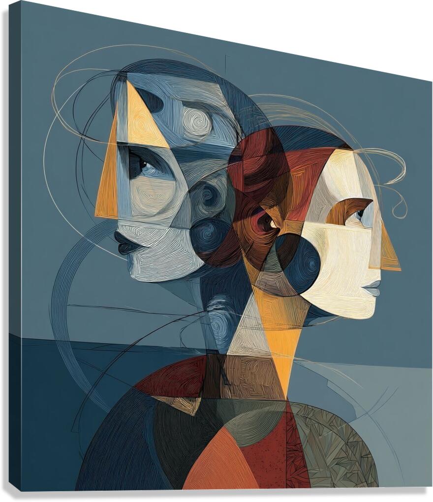 Echoes in Geometry Canvas Print