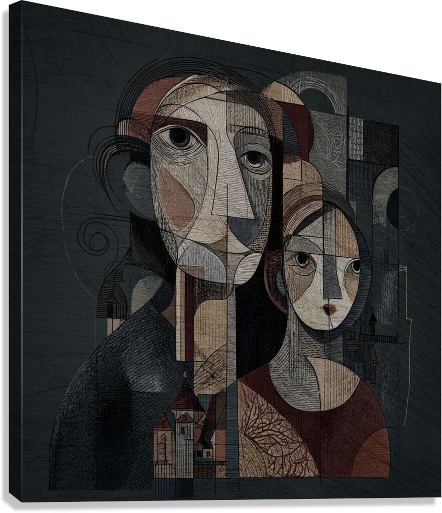 The Geometry of Memory Canvas Print