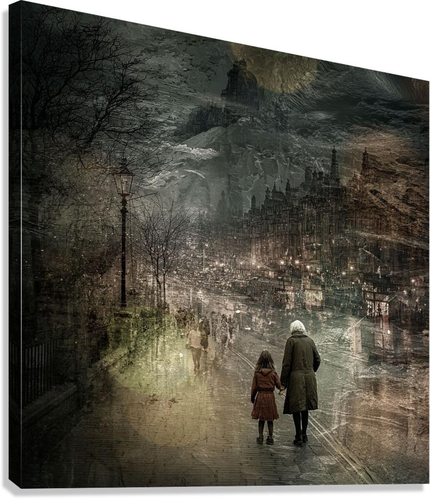 The City Between Dreams Canvas Print