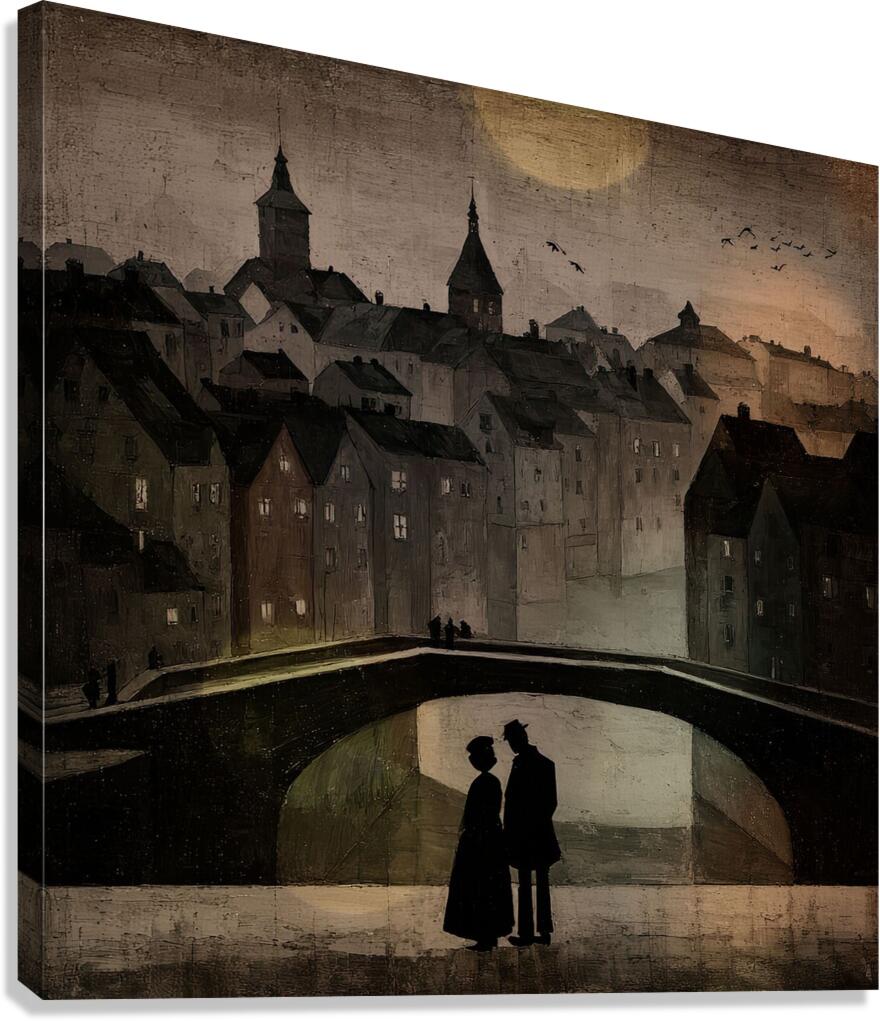 Moonlit Conversations Canvas Print