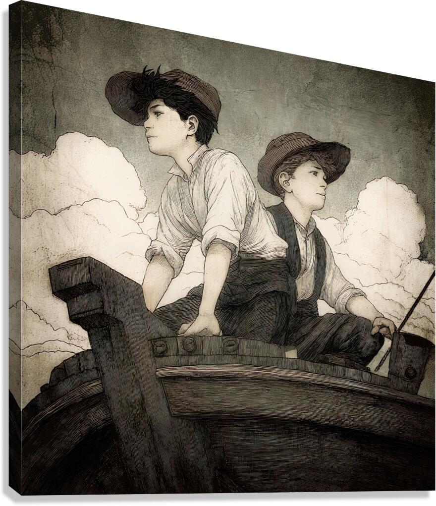 The Edge of Boyhood Canvas Print