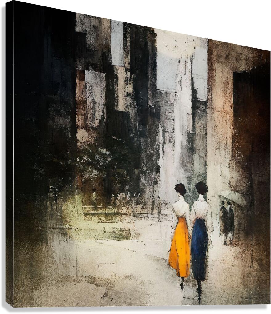 Gold and Blue Canvas Print