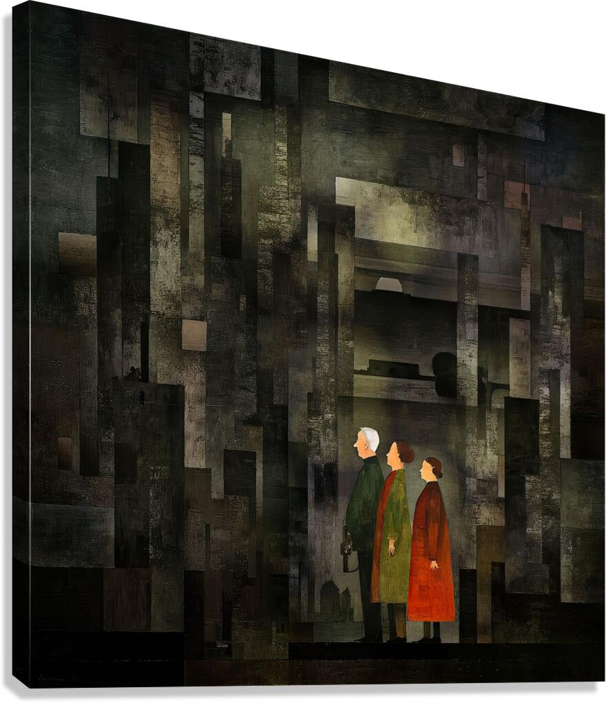 The Gray City Canvas Print