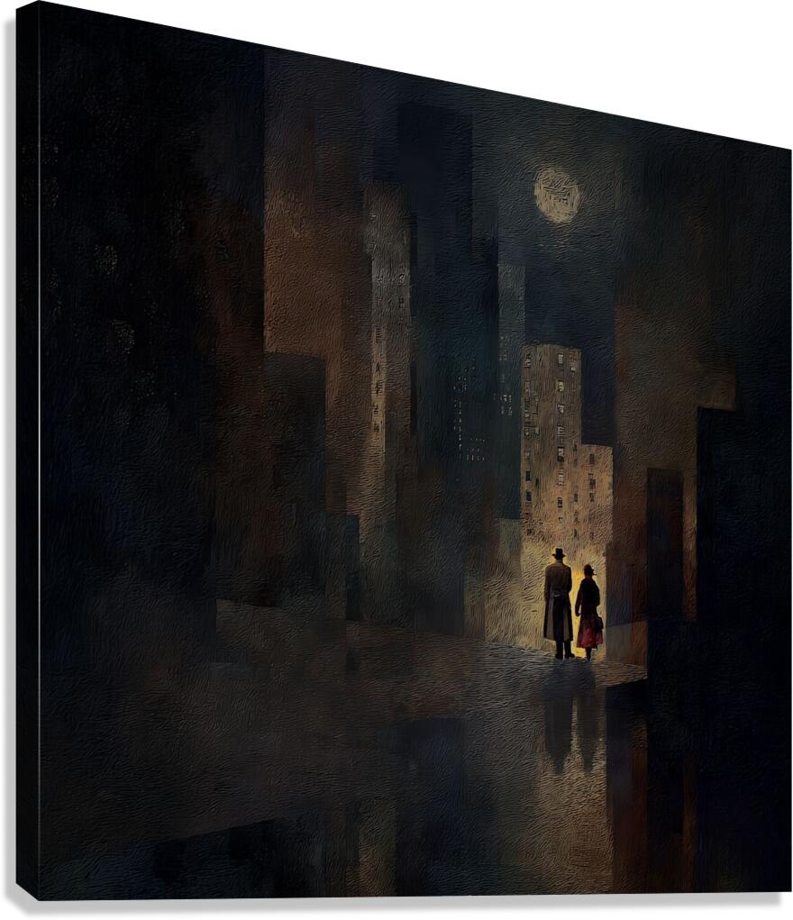 Under the Pale Moon Canvas Print