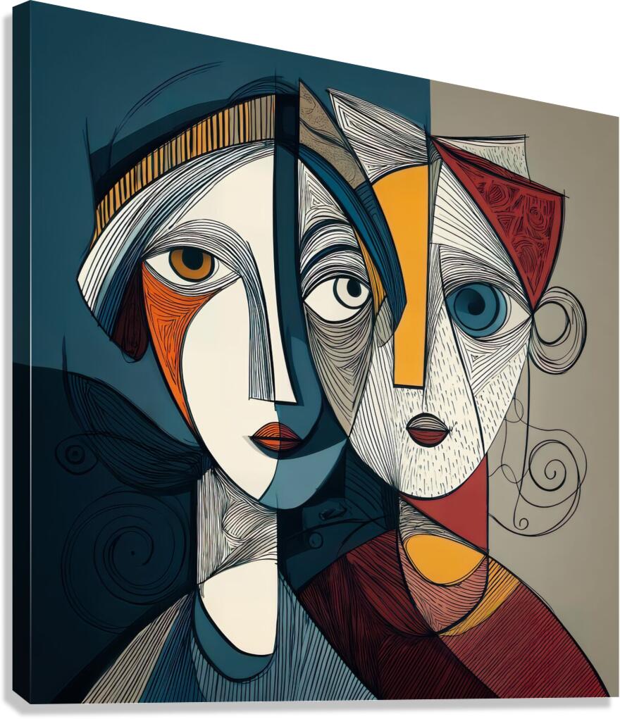 Geometry of Us Canvas Print