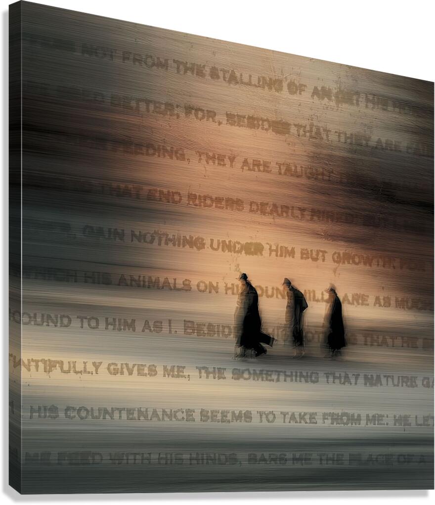 The Vanishing Script Canvas Print