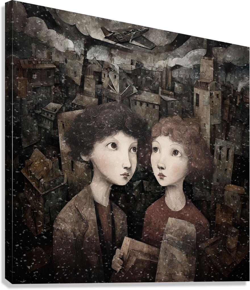 The First Snowfall Canvas Print