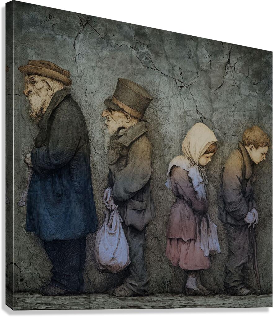 The Breadline Canvas Print