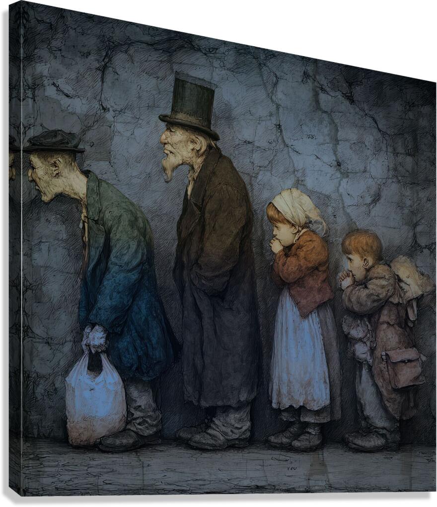 The Line We Stand In Canvas Print