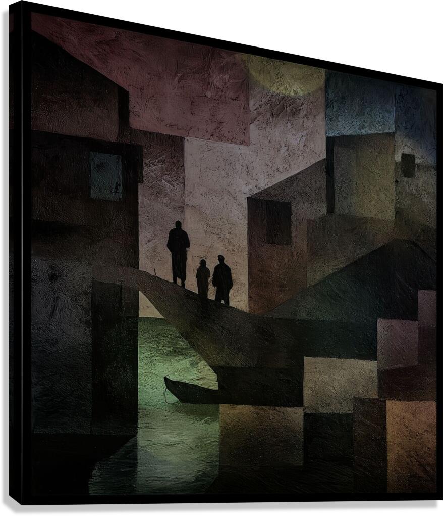 Crossing the Bridge Canvas Print