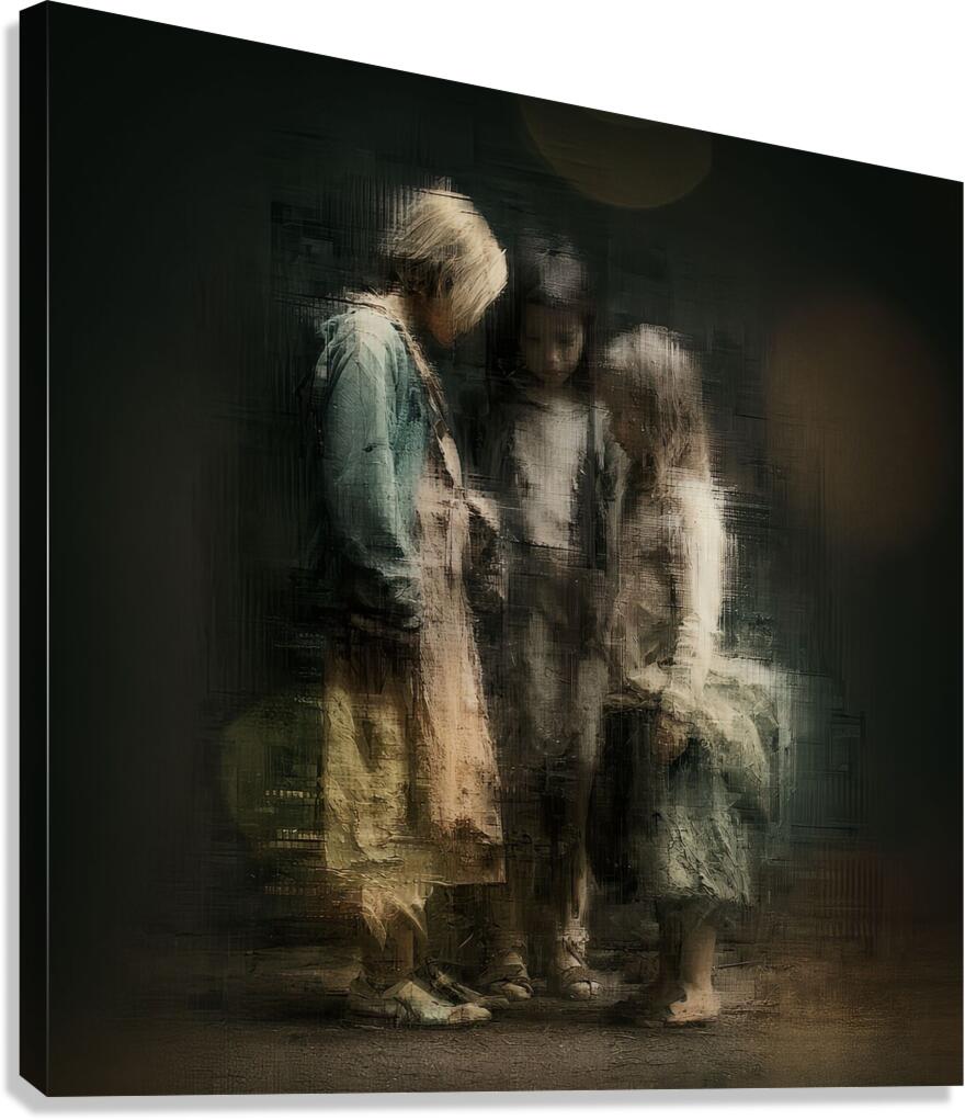 Held by the Blur Canvas Print