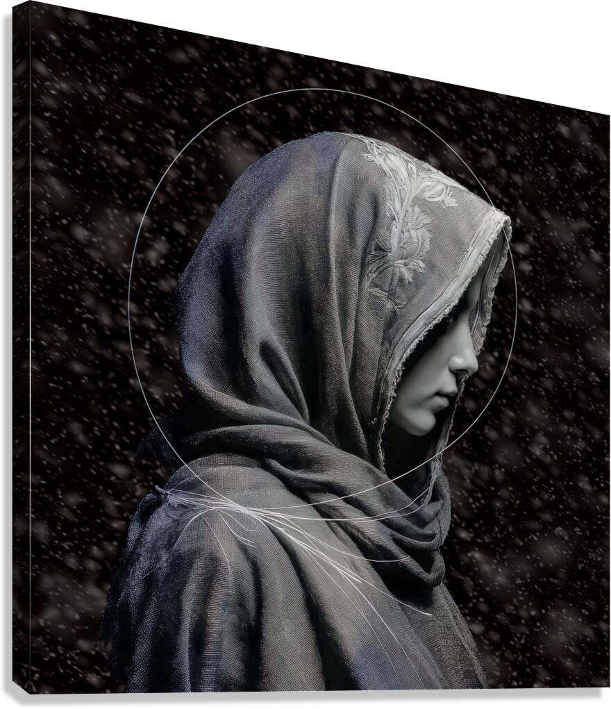 Portrait in Winter s Grasp Canvas Print