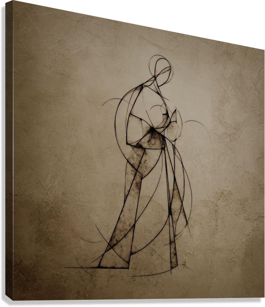 Drawing the Line Canvas Print