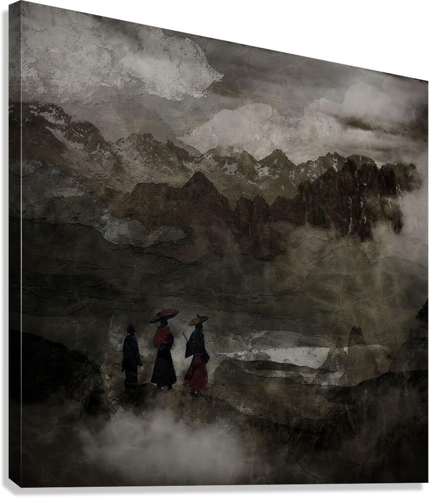 Through the Folded Earth Canvas Print