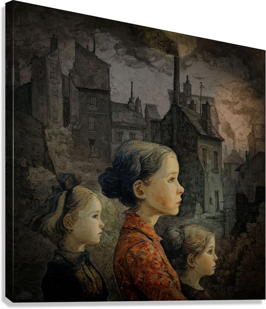 Soot Veiled Afternoon Canvas Print