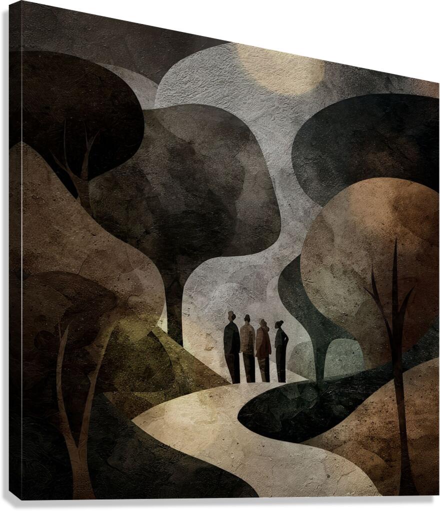 Between Shadow and Light Canvas Print