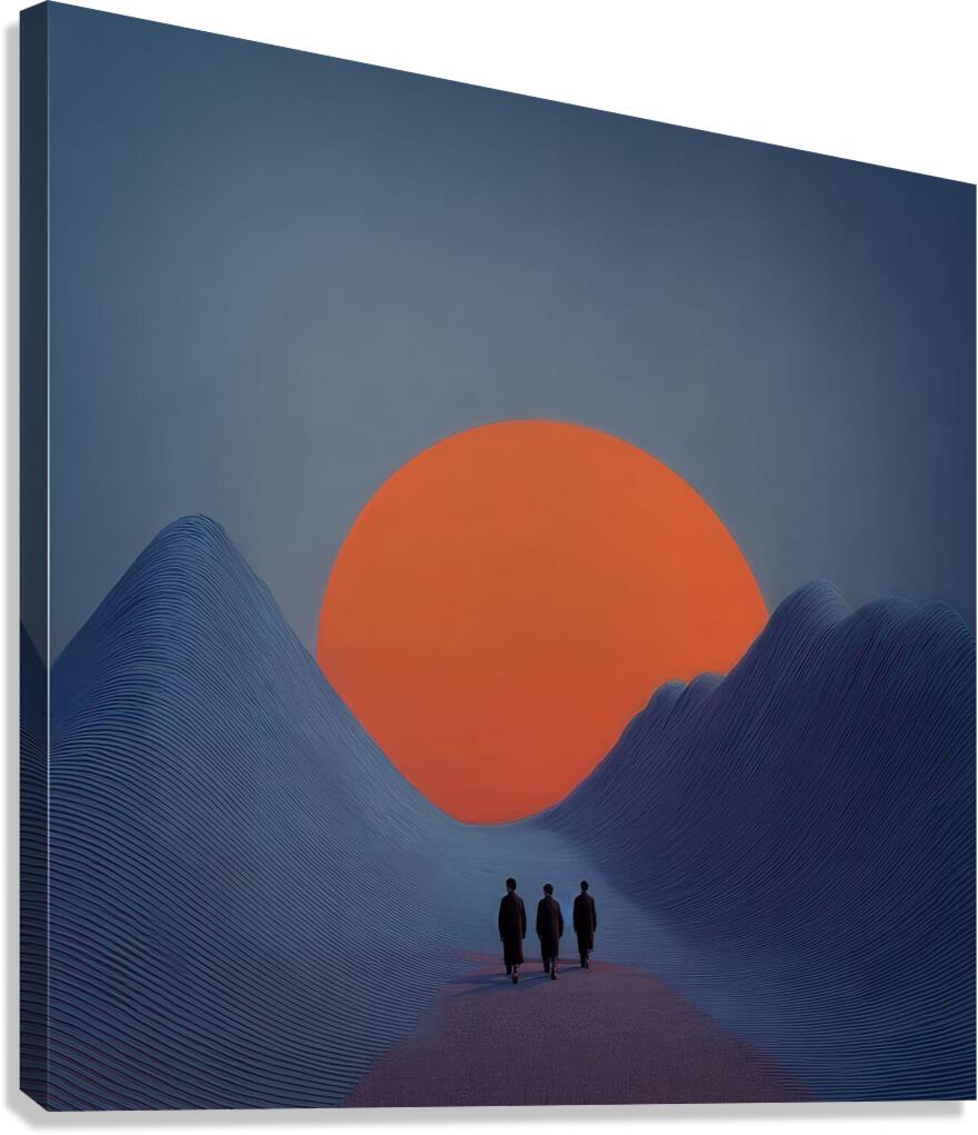 Beneath a Watching Sun Canvas Print